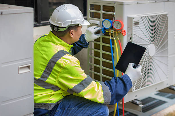 Professional Hvac technician working in Quaker Street, NY